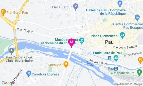 Localisation Restaurant Bar Bar du Chateau