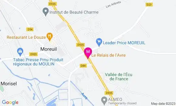Localisation Restaurant  Le Relais de l