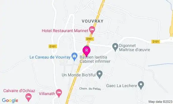 Localisation Restaurant  La Chaumière