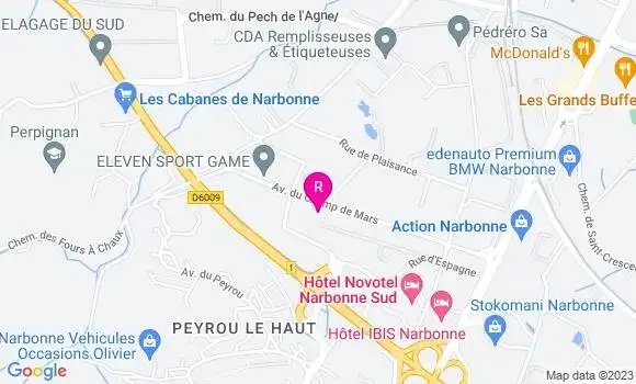 Localisation Brasserie Plaisance