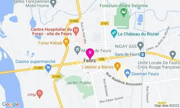 Localisation Brasserie de la Paix
