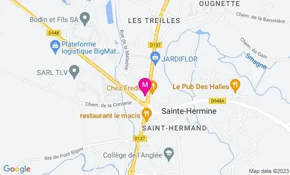 Localisation Restaurant Hôtel Le Grand Coeur