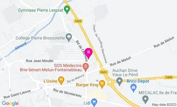 Localisation Brasserie Les Trois Frères