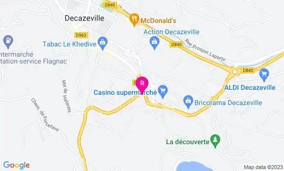 Localisation Pizzeria La Miniera