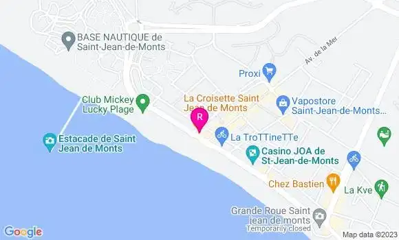 Localisation Restaurant Fruits de Mer La Croisette