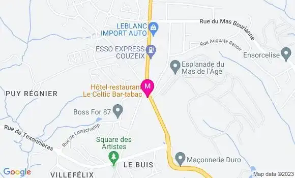 Localisation Restaurant Hôtel Le Celtic