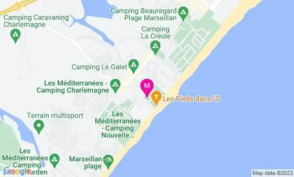 Localisation Restaurant Bar Les Pieds dans l