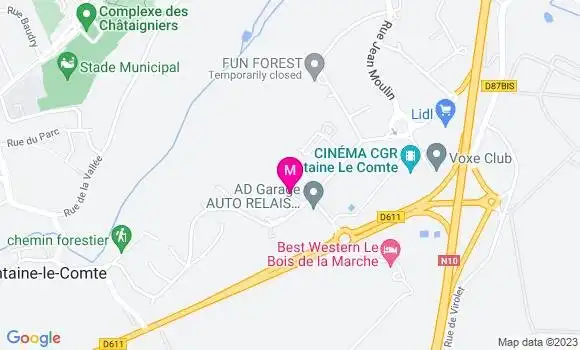 Localisation Cafétéria Aladin