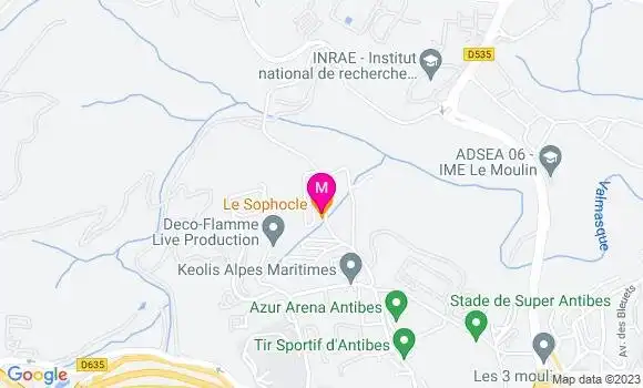 Localisation Brasserie Le Sophocle