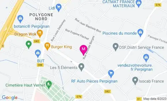 Localisation Restaurant  Le Café du Polygone