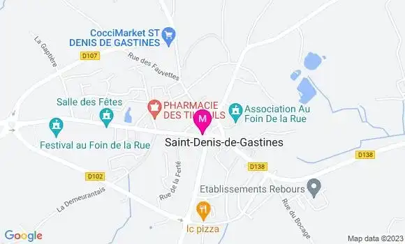 Localisation Restaurant  Les P