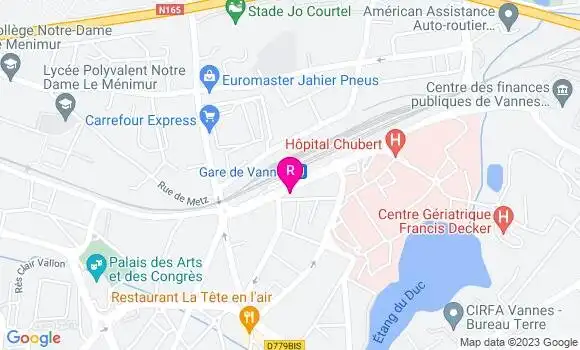 Localisation Le Bistrot de la Gare
