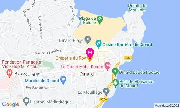 Localisation Crêperie Le Dauphin