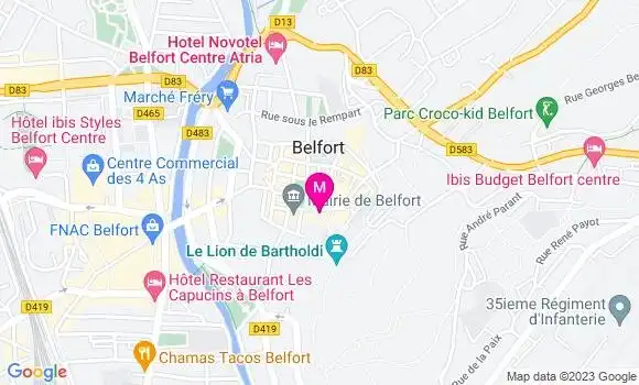Localisation Restaurant  La Griffe du Lion