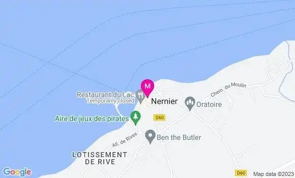 Localisation Restaurant  La Table de Nernier