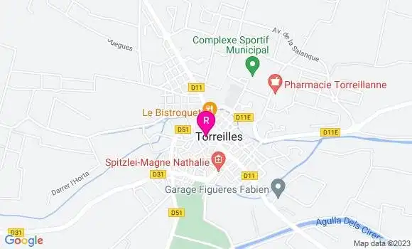 Localisation Restaurant  L