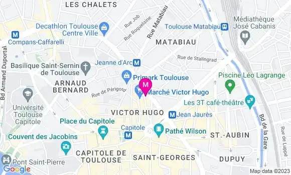 Localisation Restaurant  Le Victor Hugo
