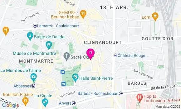Localisation Restaurant  Chez Prout