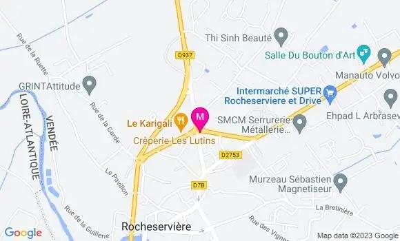 Localisation Crêperie Les Lutins