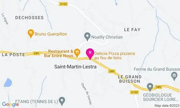 Localisation Pizzeria Delicia Pizza
