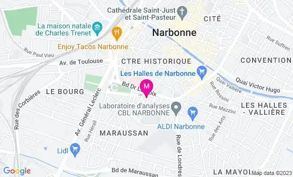 Localisation Restaurant  Le 4 Maraussan