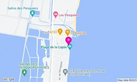 Localisation Restaurant  Le Tahiti Plage