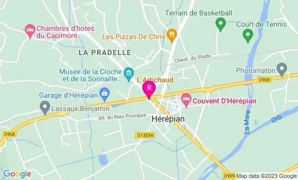 Localisation Restaurant  L Artichaud