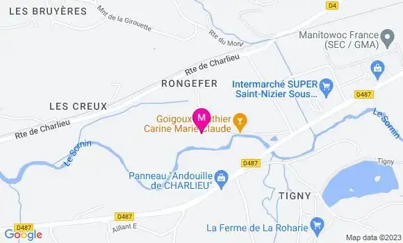 Localisation Restaurant  Au Moulin de Rongefer