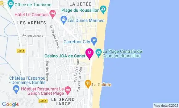 Localisation Restaurant  La Plage Gourmande