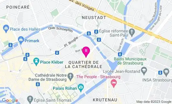 Localisation Restaurant Bar Académie de la Bière Cathédrale