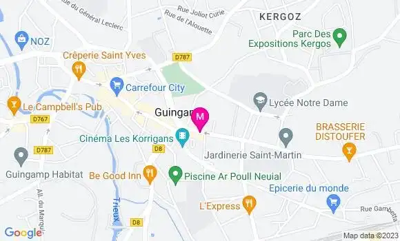 Localisation Restaurant  Le Croc