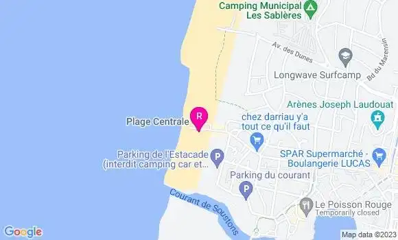 Localisation Restaurant  Côté Sable