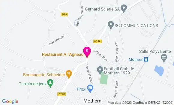 Localisation Restaurant  A l