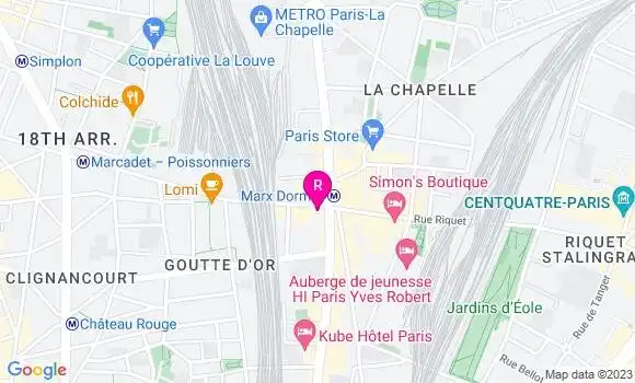 Localisation Restaurant  Café de la Poste