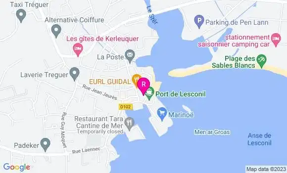 Localisation Restaurant  A La Descente des Marins