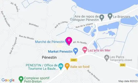 Localisation Crêperie La Bisquine