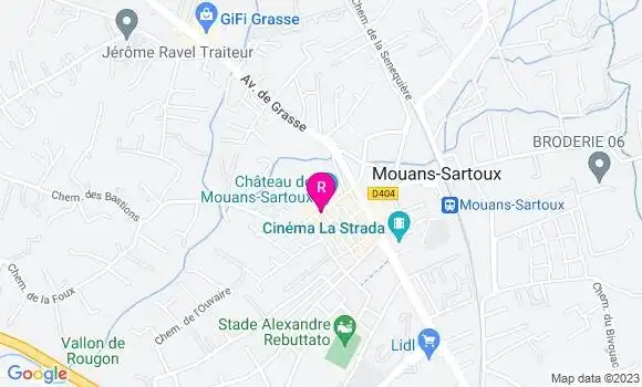 Localisation Restaurant  De la Plume à l