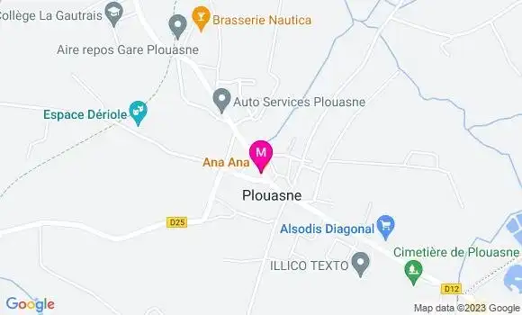 Localisation Le Bistrot Plouasnais