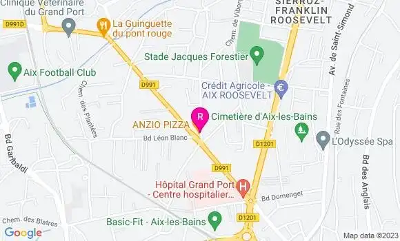 Localisation Restaurant  Anzio Pizza