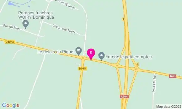 Localisation Restaurant  Le Relais du Piquet