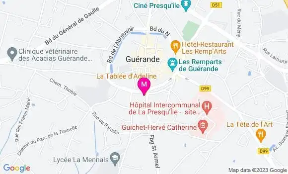 Localisation Restaurant  La Tablée d