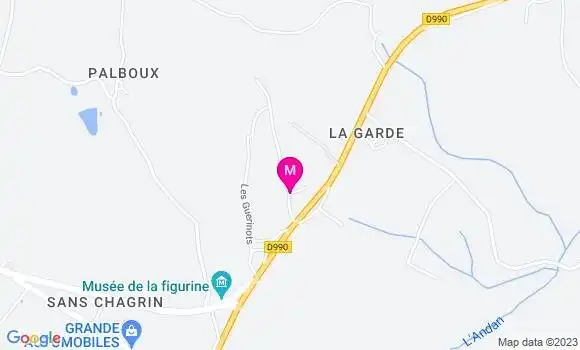 Localisation Restaurant  Le Relais de la Garde