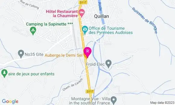 Localisation Auberge le Demi Sel