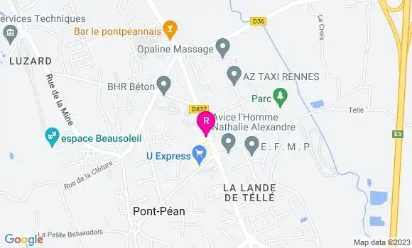 Localisation Restaurant  La Paillote