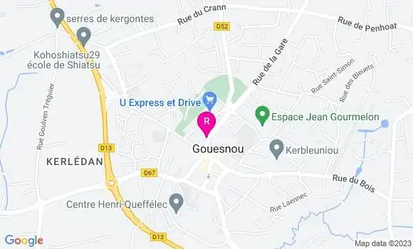 Localisation Restaurant  L