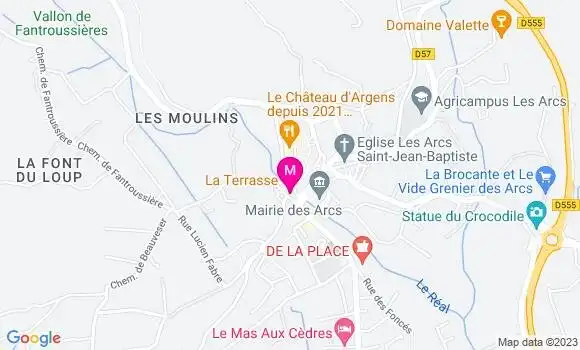 Localisation Restaurant  La Terrasse