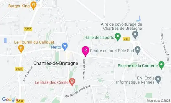 Localisation Crêperie Les Blés d