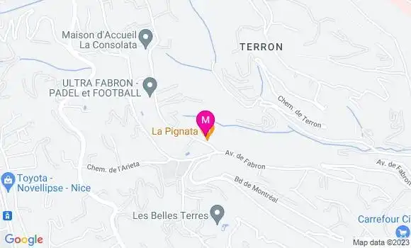 Localisation Restaurant  La Pignata