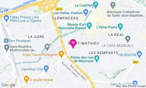 Localisation Restaurant Bar Le Voltaire