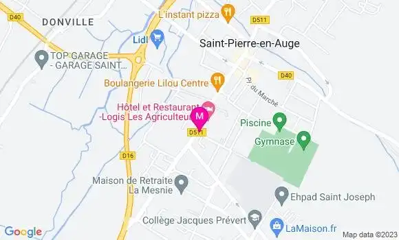 Localisation Brasserie du Centre